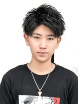 エルマーク(L-MARK) 黒髪×センターパートマッシュ【L-MARK,大阪,寝屋川,香里園】