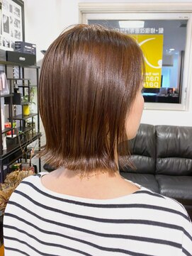 ナナナ パレナ 宝塚店(nanana parena) 美フォルムな大人の外ハネボブ♪手触り・ツヤ抜群ブラウンカラー