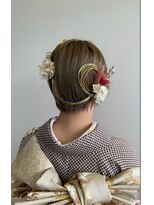 コアフィールみま 鴨島店 ショート×振袖☆★