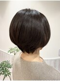 ひし形/前下がりショートボブ30代40代50代