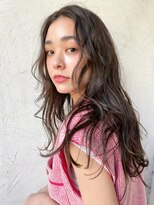 メーヴェ(Mowen) mowen×ラフウェーブ×小顔カット×ダークアッシュ