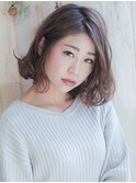 ハッシュカット/グレージュ/デザインカラー/千葉駅/縮毛矯正