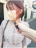 【堀惠洋平】インナーカラー　イヤリングカラー　コーラルピンク