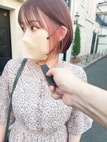 エミス バイ メルト 吉祥寺(emis by melt)&nbsp;【堀惠洋平】インナーカラー　イヤリングカラー　コーラルピンク