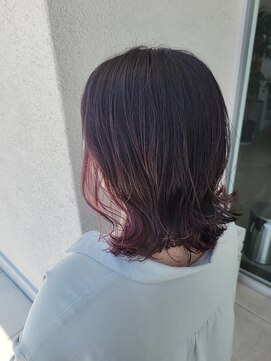 ゴットラトゥール(GOTTO LATOUR) モテ可愛いピンクラベンダーカラー☆くびれ巻きインナーカラー