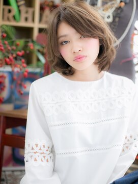 カバーヘア ブリス 川口(COVER HAIR bliss) 大人かわいいくせ毛風ウェーブボブパーマc5川口20代30代40代