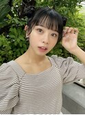 くまさんアレンジアイドル前髪アイドルヘアフレンチガーリー