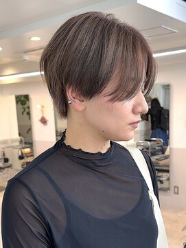 グラフ 日本橋(GRAFF) くびレイヤーエモージュ斜めバング小顔愛されグレージュカラー