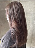 ミルクティーグレージュ ライトブリーチ ストレート 髪質改善