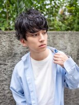 ハバナ 渋谷(HAVANA)&nbsp;アッシュブラック/束感マッシュパーマ/刈り上げ/ツーブロック