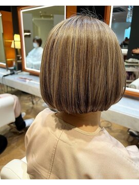 プラスシー(+C) ハイライトで脱白髪染め！白髪ぼかし/地毛ハイライト/グレージュ