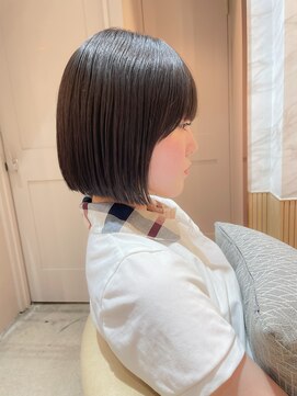 ロンド エスポワール 錦糸町(Lond espoir) 【澤口】丸型切りっぱなしボブ美髪ピンクブラウンエアリー