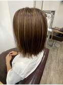 白髪ぼかしハイライト