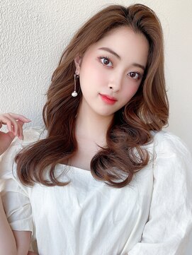 アフロート ディル(AFLOAT D'L) ★小顔ワンカールレイヤーカットデジタルパーマチェリーブラウン