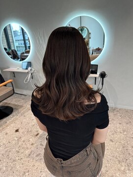 モアナ バイ ラナ 甚目寺店(MoanA BY LANA) デザインカラー/レイヤーカット/ウェットヘア/オリーブベージュ