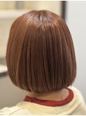 カシスオレンジのツヤボブ