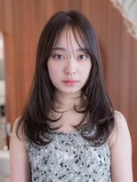 前髪/こなれミディ/イメチェン/ウェーブパーマ