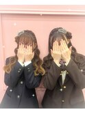 卒業式ヘアメ☆かたっぽひつじ♪