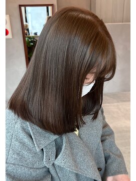 ロンド ボーイ 表参道(Lond BOY) ワイドバングイメチェン美髪外ハネボブ+レイヤーカット韓国