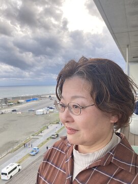 アンツ サザンリゾート 茅ヶ崎店(ANT'S Southern Resort) イメチェン/ホワイトブロンド/外ハネボブ/美髪/癖毛カット