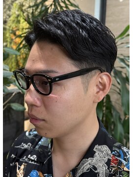 オーガル 栄店(ORGAR) テーパーフェードかきあげサイドパートツーブロック