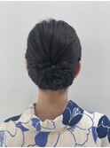 お祭りや花火大会にオススメ！涼しげ大人ヘアセット♪