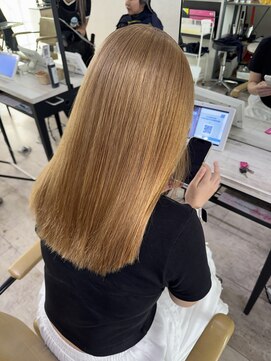 アジールヘア 所沢プロペ通り店(agir hair) ベージュカラー ブリーチカラー