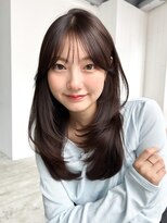 アルバム 池袋(ALBUM) 前髪カット顔周りレイヤーロングフェイスフレーミング_F41066