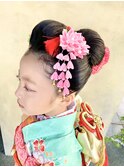 日本髪　七五三　七歳　和装　ヘアセット【立川/soell/水島】