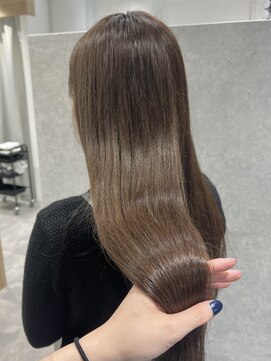 ラミエバイメルト 下北沢(lamie by melt) 髪質改善トリートメントダブルカラーマロンブラウン透明感艶髪