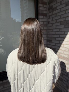 リールヘア 千早店(rire hair) カーキブラウン