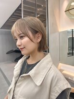 ロンドシエル 横浜(Lond ciel)&nbsp;ブリーチWカラー×切りっぱなし外ハネボブ