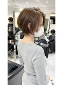30代40代50代ショート白髪ぼかし銀座くびれ　松