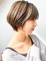 トレフル 東岸和田店(Trefle) こなれ感アッシュショート×レイヤー◎抜け感大人カジュアルヘア