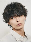 梅田シャドウパーマ波巻きパーマルーズパーマメンズマッシュ◆