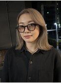 優しく、柔らかくミルクティーブロンド