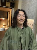 スパイラルパーマ/メンズパーマ/メンズロングヘア/自由が丘