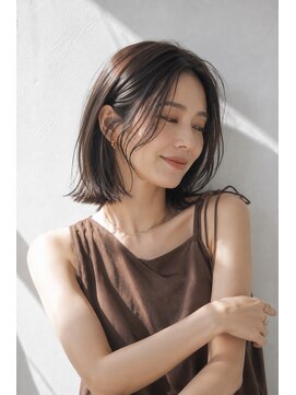 アッシュ 学芸大学店(Ash) ボブ/大人女性/モカグレージュ/髪質改善/白髪ぼかし/脱白髪染め