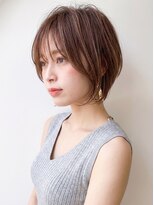 ディアーナ(DIANA) 透明感ブリーチなしココアブラウンくびれショートボブ秋カラー