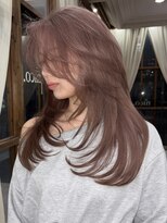 ニコ(nico.)&nbsp;pink beige×layercut