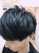 パティオンツー(PATIONN2)&nbsp;オトコをアゲるアシメ！メンズマッシュショート黒髪スタイル