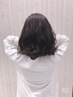 カラー【オシャレ染めor白髪染め】+髪質改善スチ-ムヘアエステ 