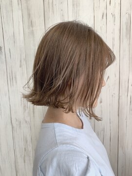 ヘブンリー(heavenly) #シアーカラー#シアーベージュ#モカベージュ#小顔#ショートボブ