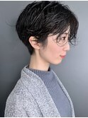 【morio池袋】綺麗でかっこいい黒髪ショート♪