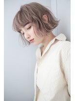 キャンバス バイ ネオリーブ 横浜西口(Canvas by neo.)&nbsp;ふんわりウェーブの透けミニボブ