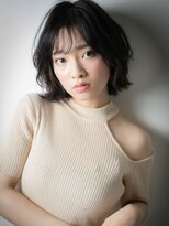 カバーヘアアンドスパ ブリス 浦和(COVER HAIR&SPA bliss)&nbsp;シースルーバング暗髪くせ毛風小顔ウルフボブx浦和20代30代40代