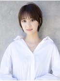 前髪あり小顔ショートボブ20代30代40代【AIN.表参道】川原大地