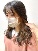 ブリーチ無しイヤリングカラー☆