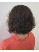 ハートボックス 四谷店(Heart box) さりげないローライトが映えるボブパーマスタイル