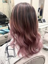 アールプラスヘアサロン(ar+ hair salon) ピンクバレイヤージュ